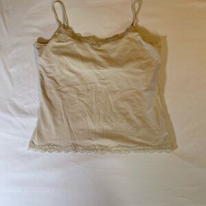 Sonoma Cream Fitted Camisole with Spaghetti Straps